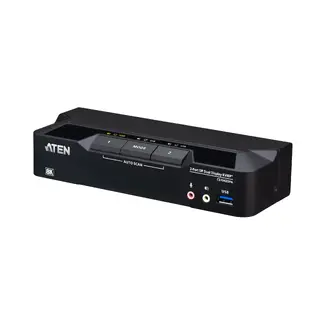 Aten KVM Switch 2-Port DP USB3 8K DisplayPort USB3 Audio 4xKabel