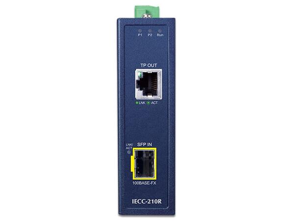 Planet Industri EtherCAT Mediakonverter Fiber > Kobber  IP30 DIN -40 - 75C 
