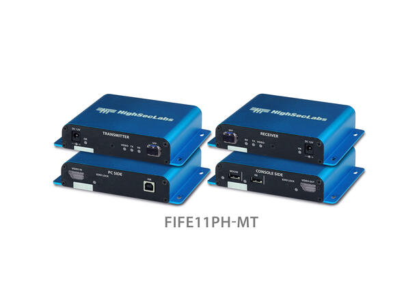 HSL SecureKVM Extender Fiber DP/ HDMI & USB (Tastatur/ Mus) 