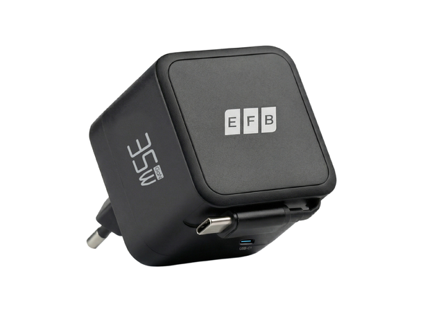 EFB USB-C Lader 35W 0,7 m Uttrekkbar 