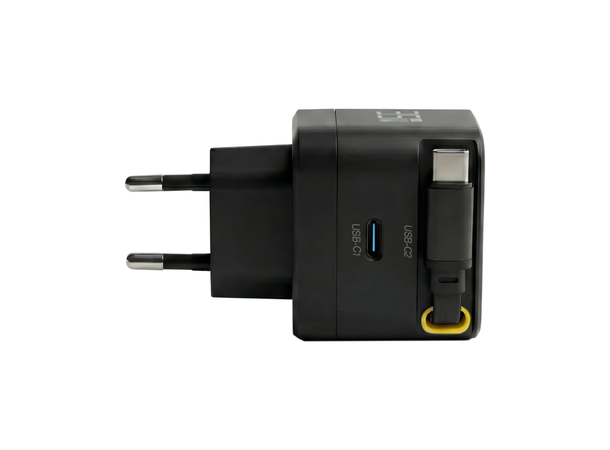 EFB USB-C Lader 35W 0,7 m Uttrekkbar 