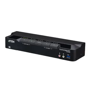 Aten KVM Switch 4-Port DP USB3 8K DisplayPort USB3 Audio 4xKabel