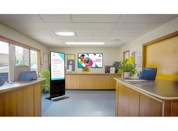 Clevertouch CL Touch Totem 65" Touch - 24/7 - Audio 2x5 watt 