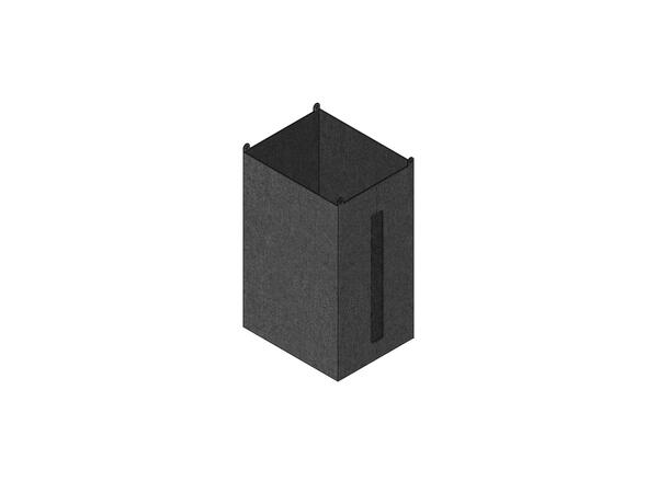 DFY Kabelpose Mini Mørk grå, 250x200x350/160 