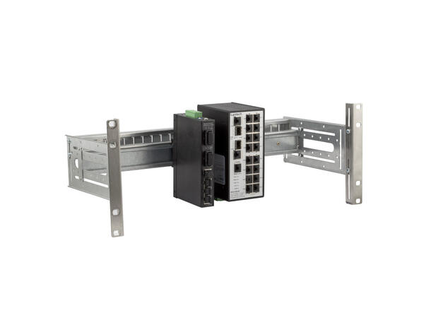 EFB 19" Universal DIN Rail Holder 4U Rack brakett 