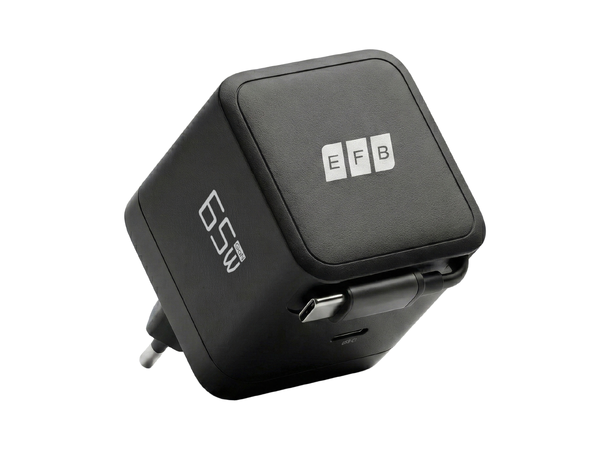 EFB USB-C Lader 65W 0,7 m Uttrekkbar 