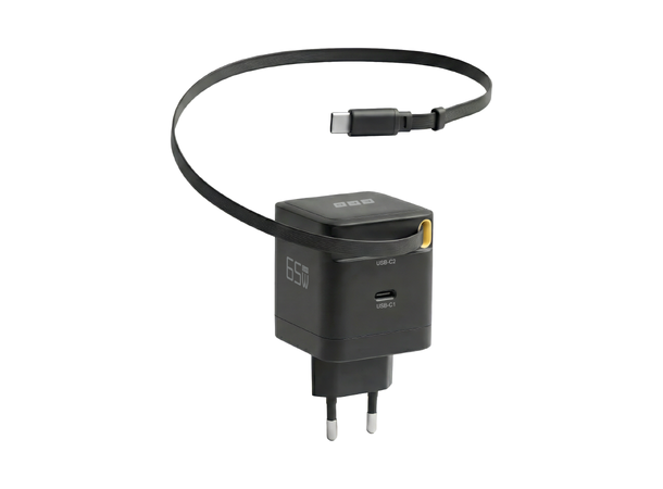 EFB USB-C Lader 65W 0,7 m Uttrekkbar 