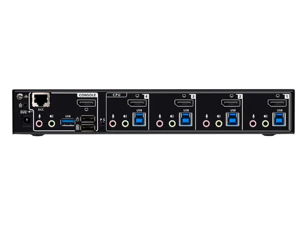Aten KVM Switch 4-Port DP USB3 8K DisplayPort USB3 Audio 4xKabel 