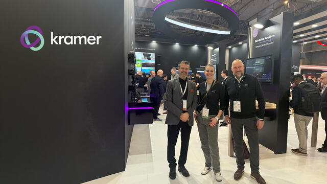 Leteng på Kramer-stand ISE 2026