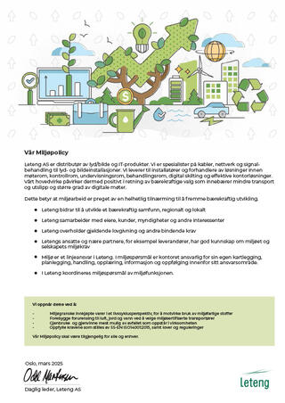 Vår miljøpolicy